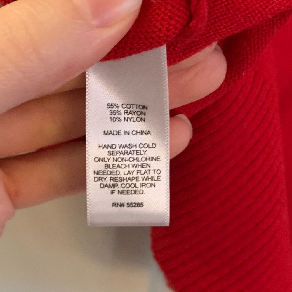 Express Red Sweater Size XS - Picture 4 of 4